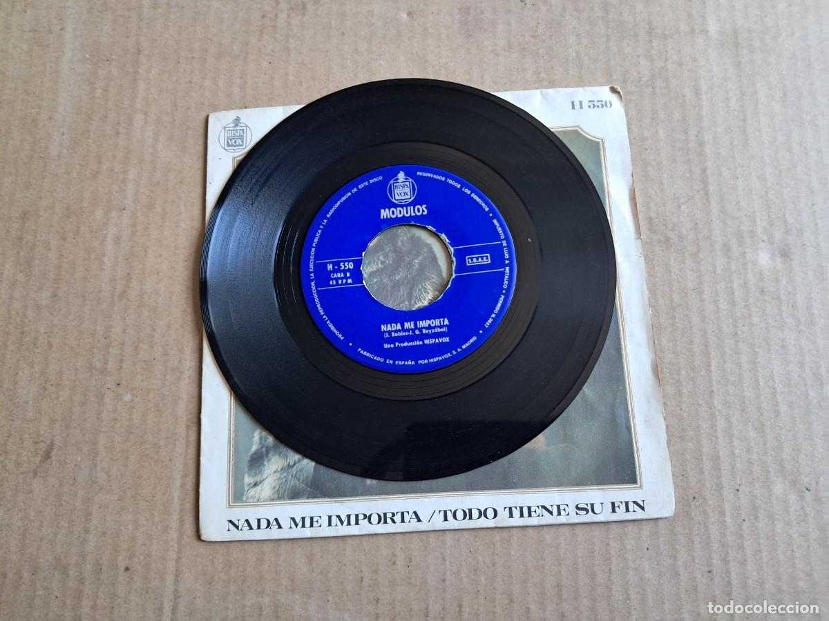 Discos de vinilo: MUDULOS - NADA ME IMPORTA SINGLE 1969 - Foto 2