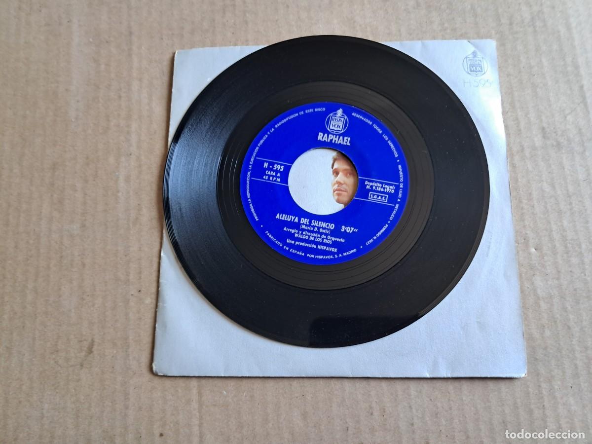 Discos de vinilo: RAPHAEL - DELUYA DEL SILENCIO SINGLE 1970 - Foto 2