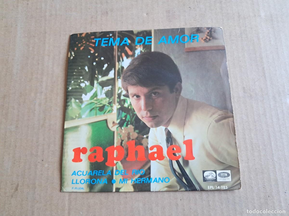 Discos de vinilo: RAPHAEL - TEMA DE AMOR EP 4 TEMAS 1967 - Foto 1