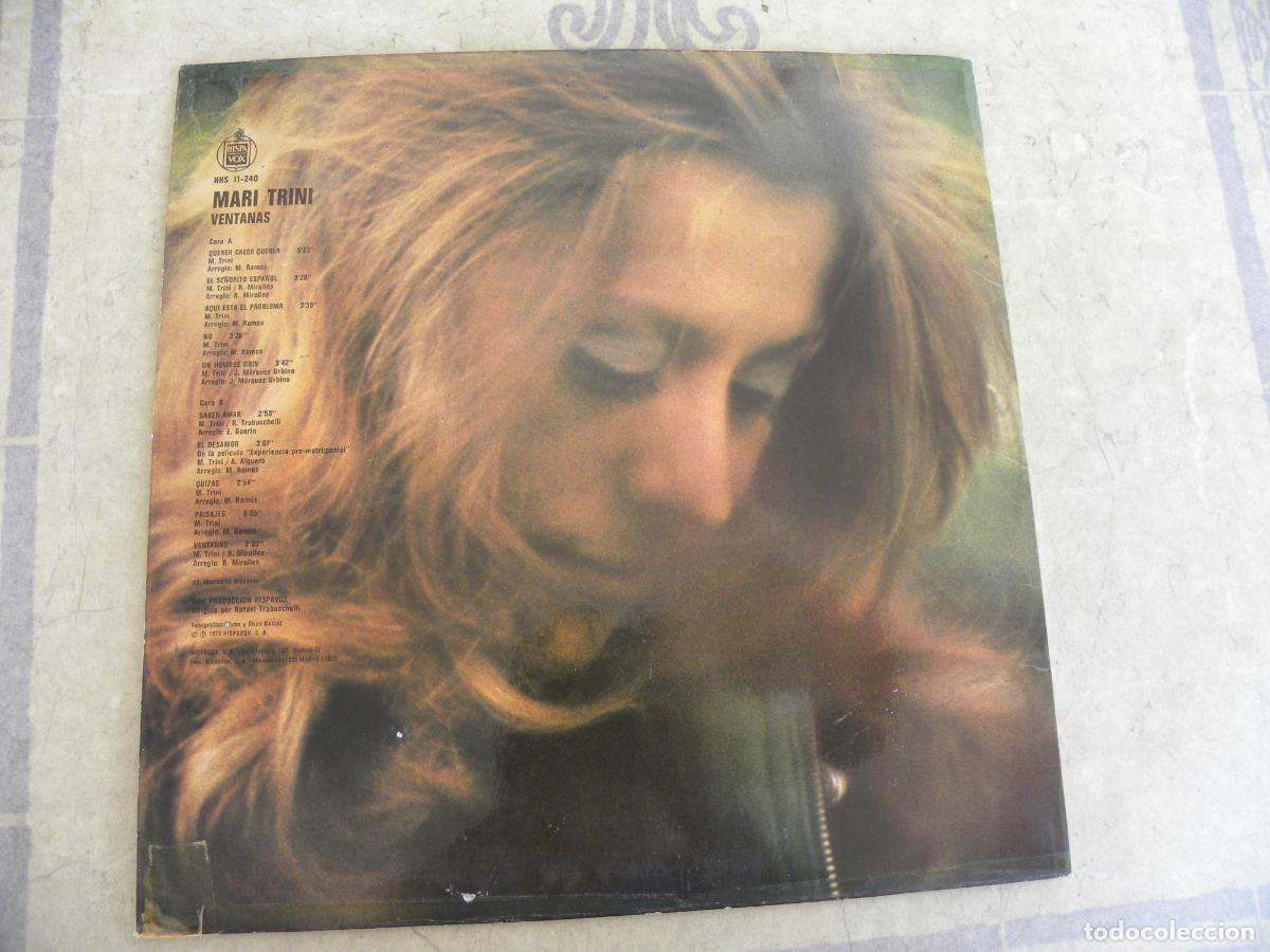 Discos de vinilo: MARI TRINI -VENTANAS -LP 1973 - Foto 2