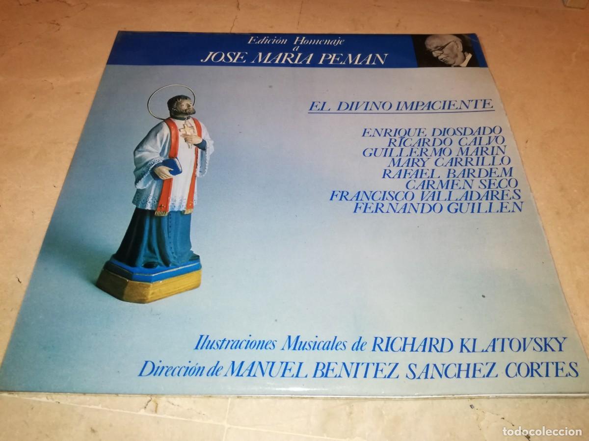 Disques de vinyle: EDICI&Oacute;N HOMENAJE A JOSE MARIA PEMAN-EL DIVINO IMPACIENTE-DOBLE LP-VINILOS EN EXCELENTE ESTADO