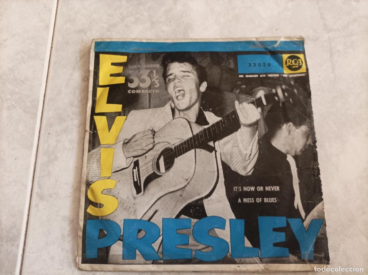 Discos de vinilo: Elvis Presley single -leer version- - Foto 1