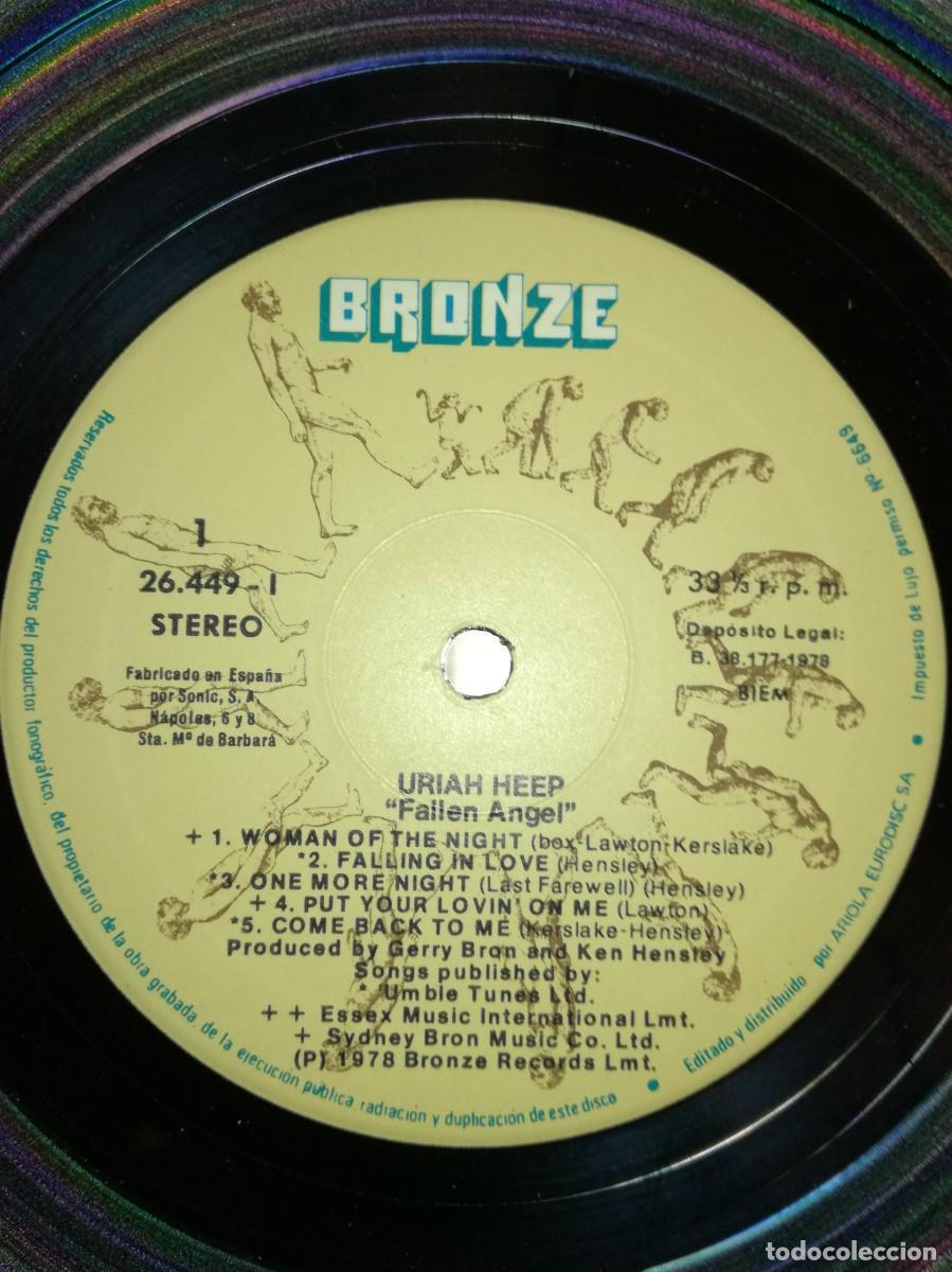 Discos de vinilo: URIAH HEEP-FALLEN ANGEL-GATEFOLD-ORIGINAL ESPA&Ntilde;OL 1978 - Foto 6