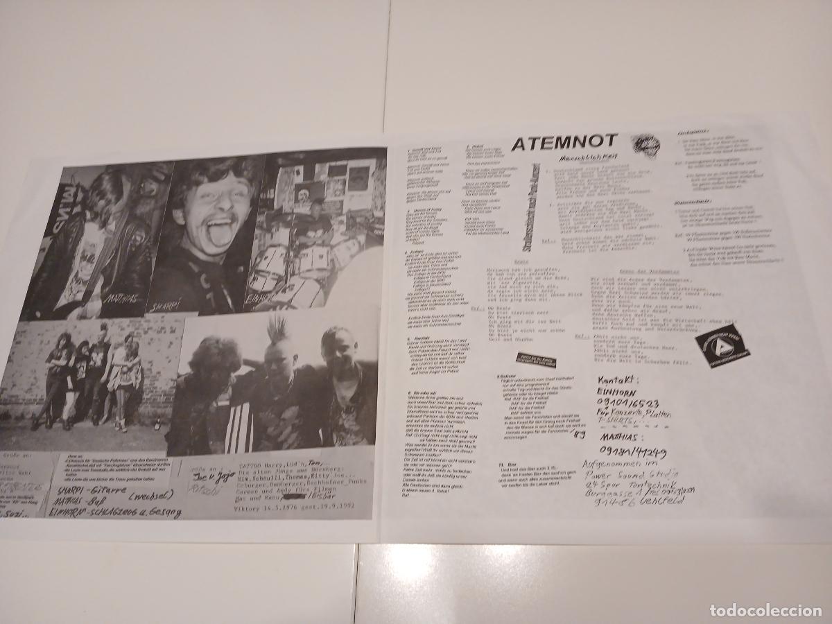 Discos de vinilo: ATEMNOT -SIE ODER WIR- (1994) LP DISCO VINILO - Foto 6