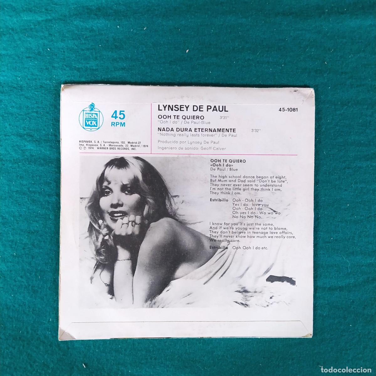 Discos de vinilo: Lynsey De Paul &lrm;&ndash; Ooh I Do - Foto 2