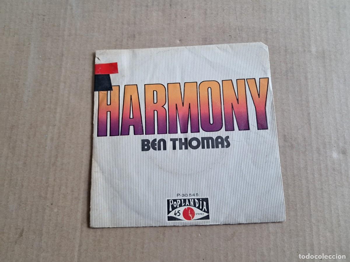 Discos de vinilo: BEN THOMAS - HARMONY SINGLE 1972 EDICION ESPA&Ntilde;OLA - Foto 1