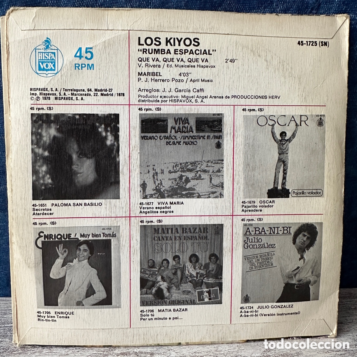 Discos de vinilo: Los Kiyos - Rumba Espacial (7&rdquo;) - Foto 2