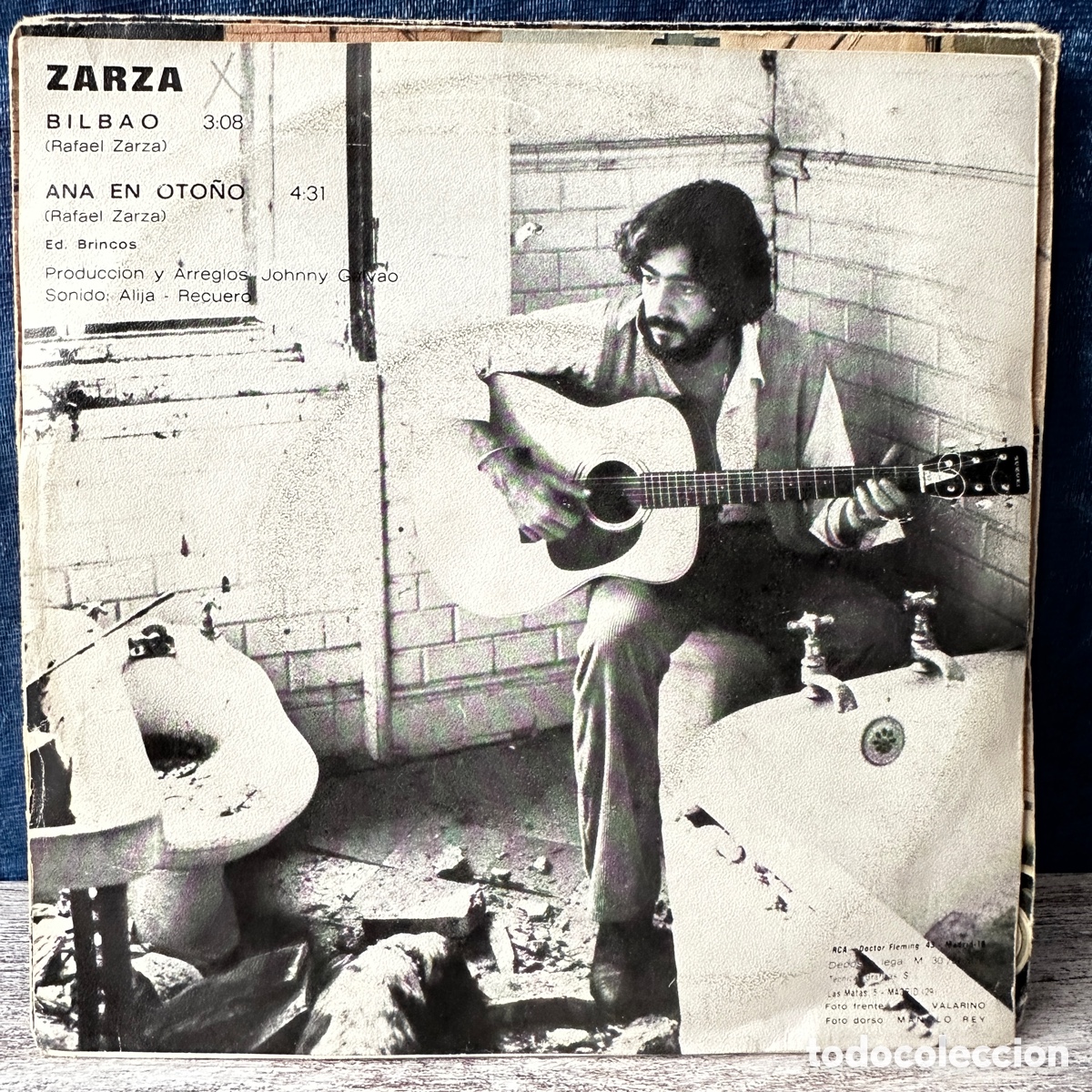 Discos de vinilo: Zarza - Bilbao (7&rdquo;, Single) - Foto 2