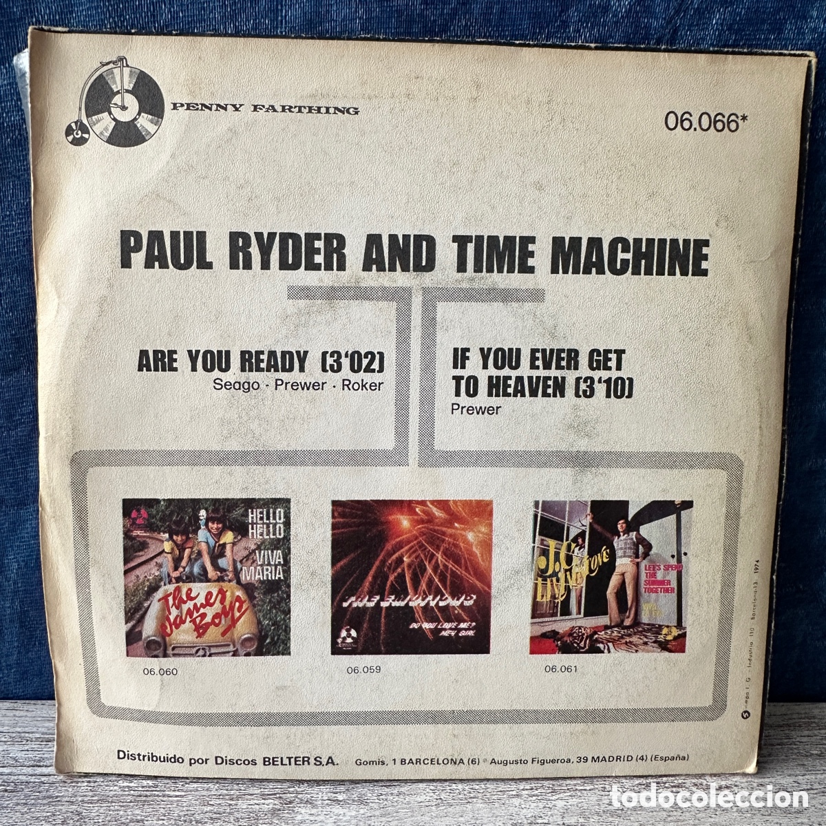 Discos de vinilo: Paul Ryder & Time Machine - Are You Ready (7&rdquo;, Single) - Foto 2