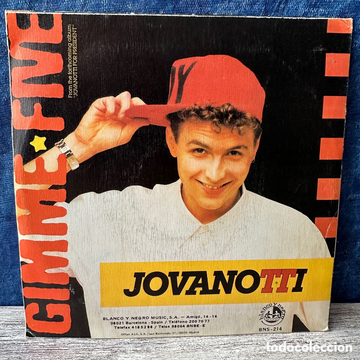 Discos de vinilo: Jovanotti - Gimme Five (7&rdquo;, Single) - Foto 2