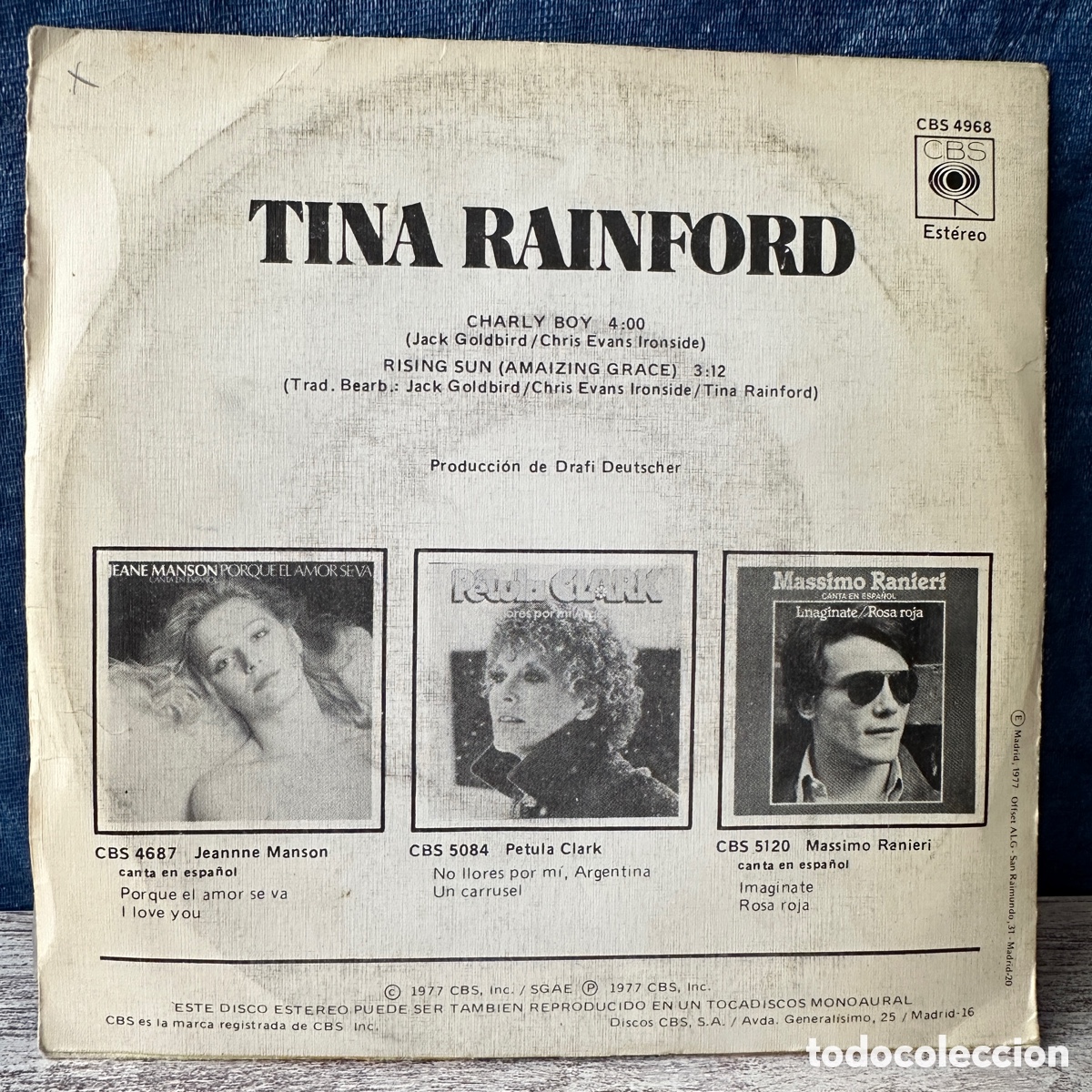 Discos de vinilo: Tina Rainford - Charly Boy (7&rdquo;) - Foto 2