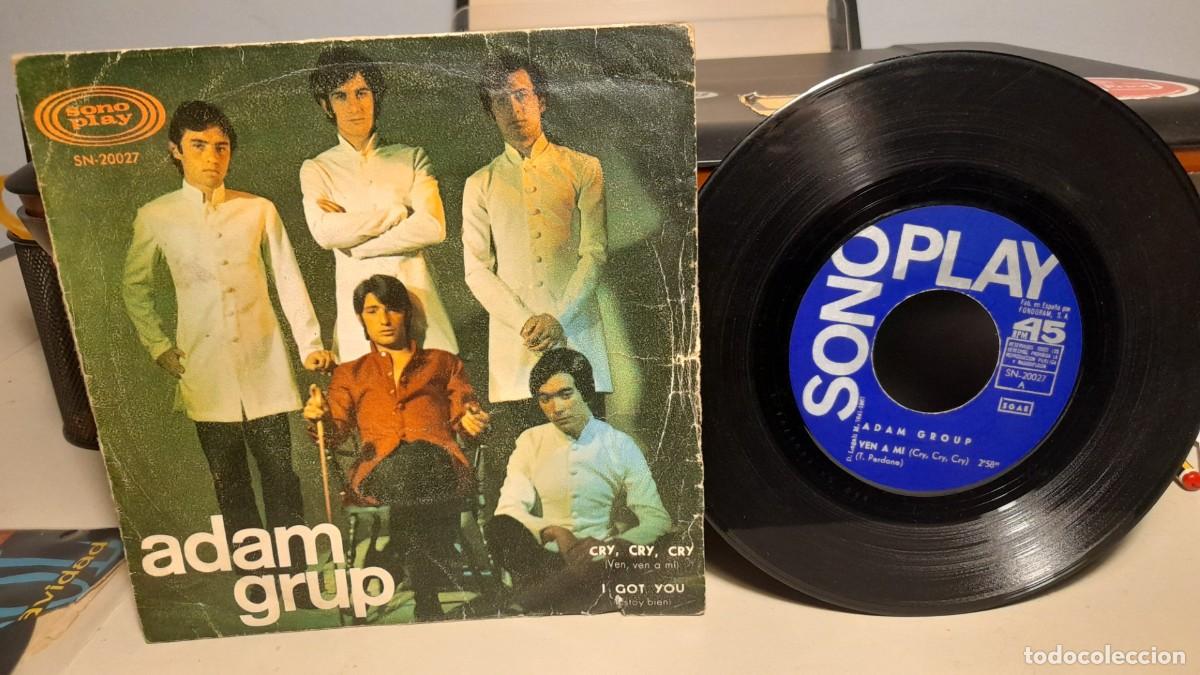 Discos de vinilo: SG ADAM GRUP : CRY CRY CRY (VEN A MI ) + 1 - Foto 1