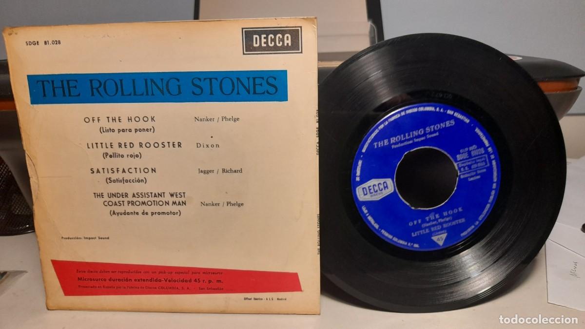 Discos de vinilo: EP THE ROLLING STONES : SATISFACTION + 3 - Foto 2