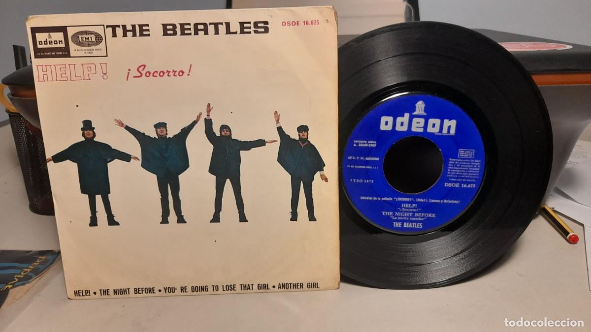 Discos de vinilo: EP THE BEATLES SOCORRO / HELP + 3 - Foto 1