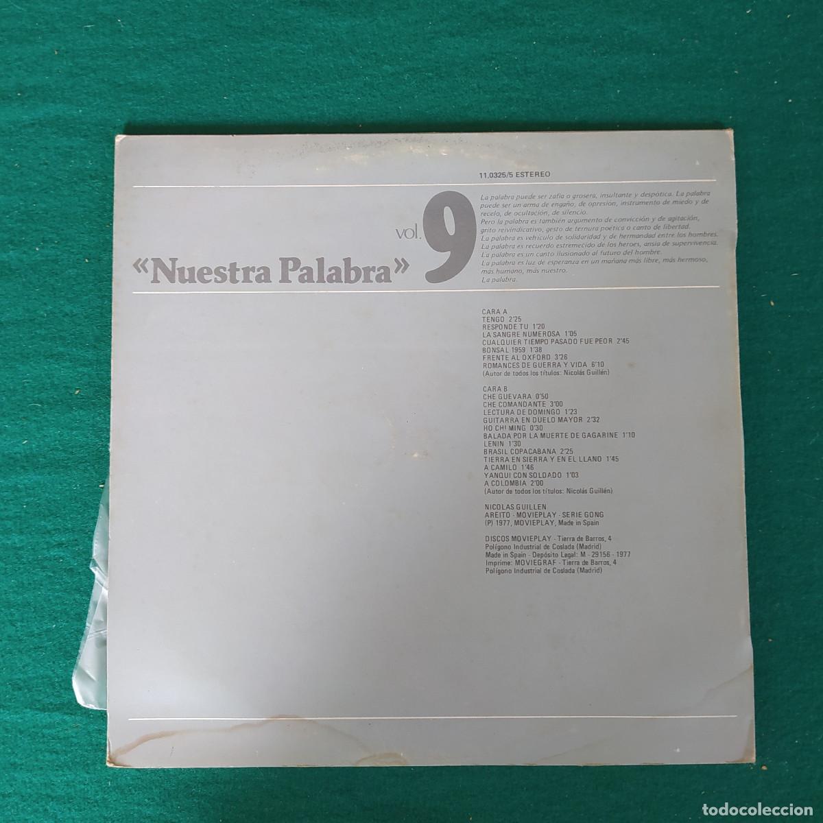 Discos de vinilo: Nicol&aacute;s Guill&eacute;n &ndash; Poemas - Foto 2
