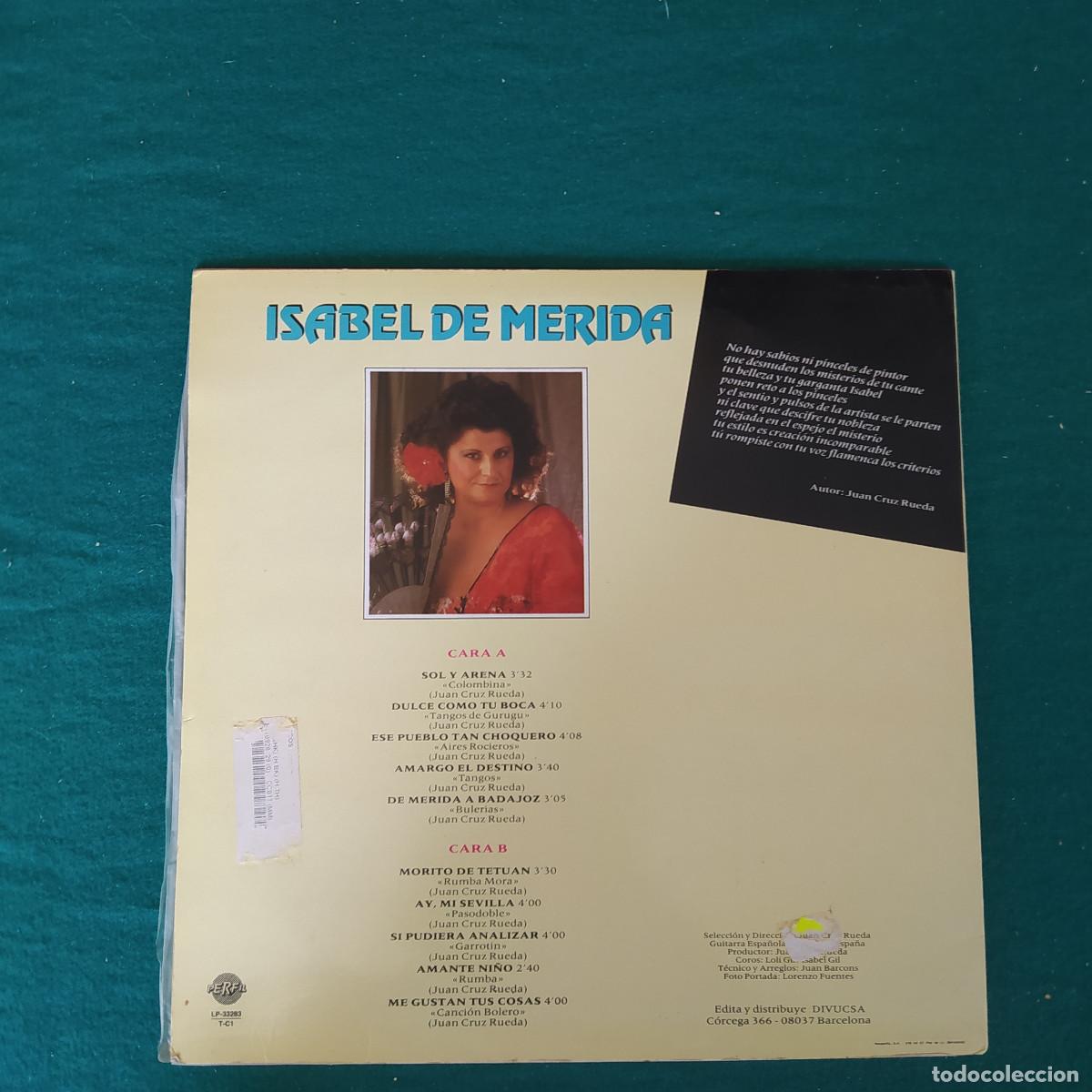 Discos de vinilo: Isabel De M&eacute;rida &ndash; Sol Y Arena - Foto 2