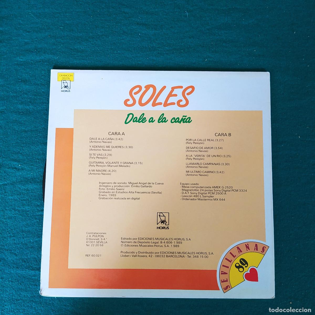 Discos de vinilo: Soles &ndash; Dale A La Ca&ntilde;a 1989 - Foto 2