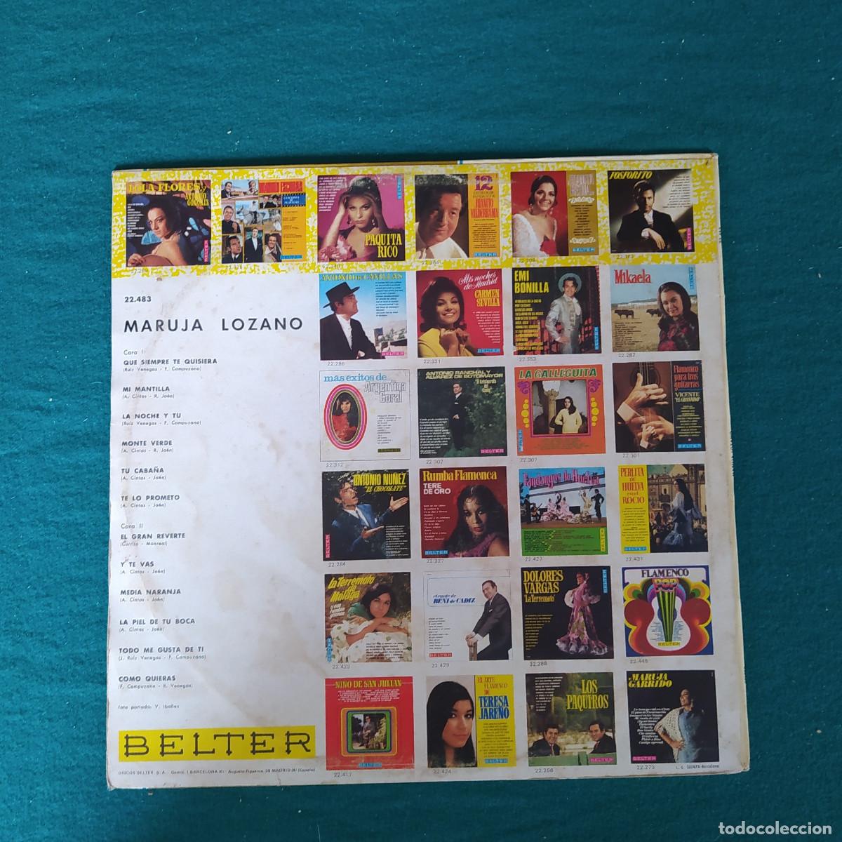 Discos de vinilo: Maruja Lozano &ndash; Maruja Lozano - Foto 2
