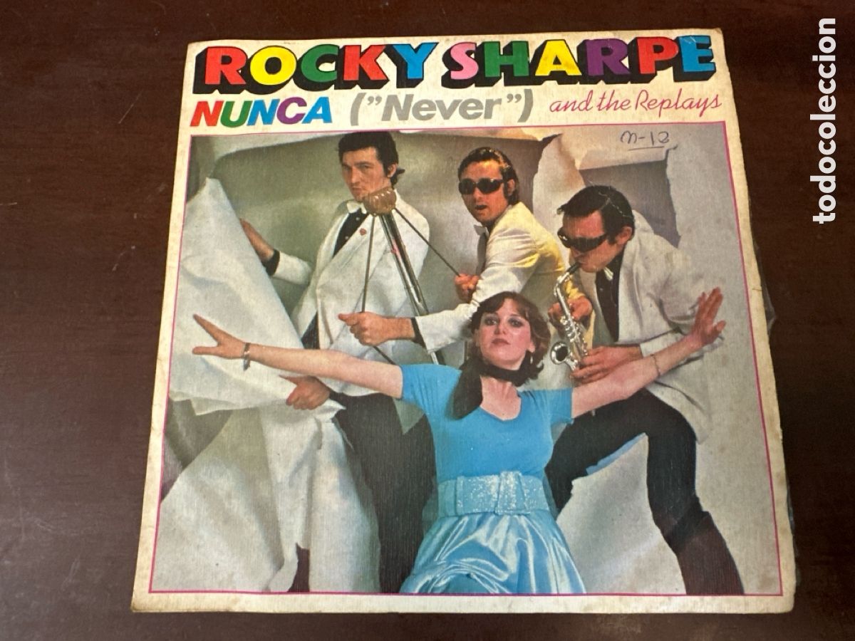 Discos de vinilo: ROCKY SHARPE - NUNCA - SINGLE SPAIN 1979 VINILO IMPECABLE. - Foto 7