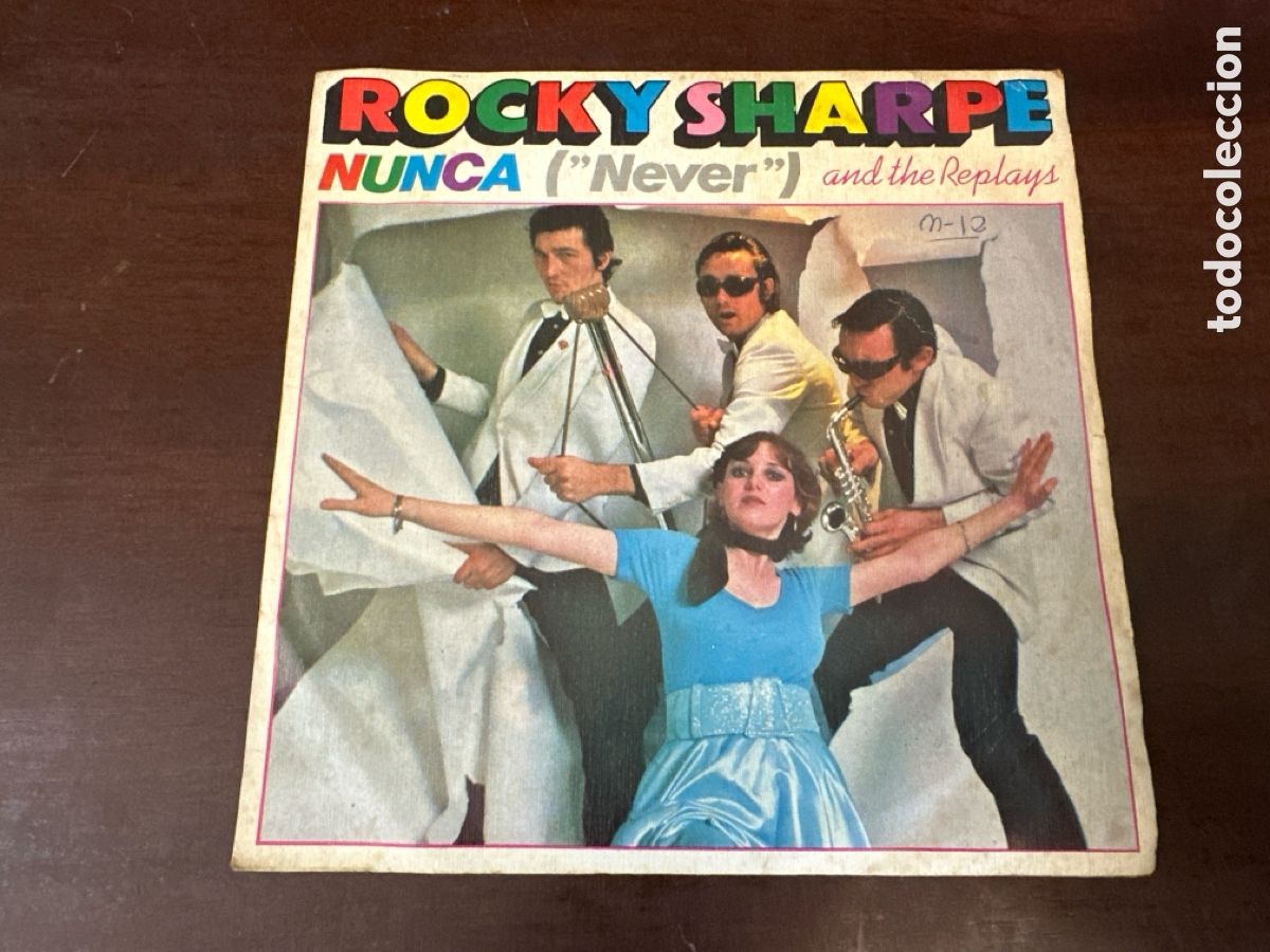 Discos de vinilo: ROCKY SHARPE - NUNCA - SINGLE SPAIN 1979 VINILO IMPECABLE. - Foto 1