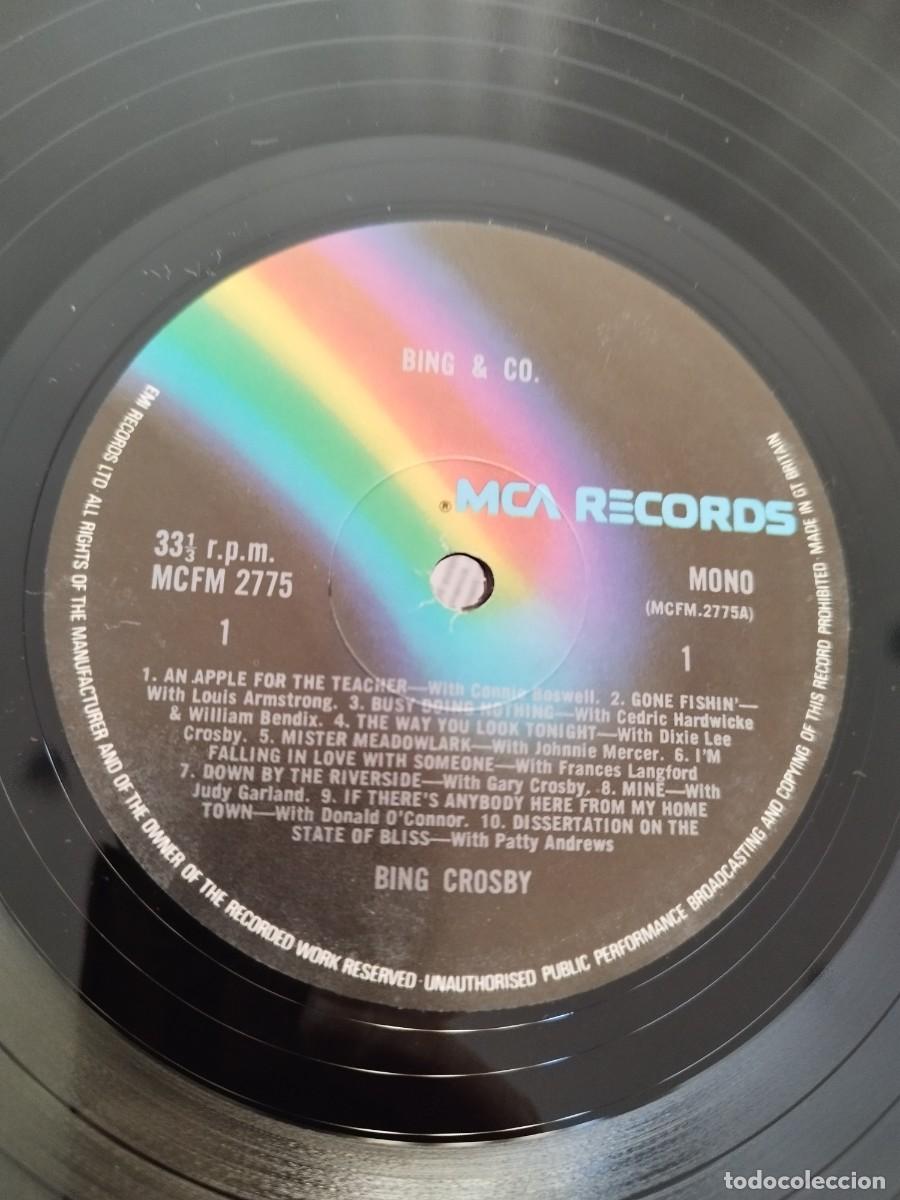 Discos de vinilo: Bing Crosby &ndash; Bing & Co. vinilo Lp. - Foto 2