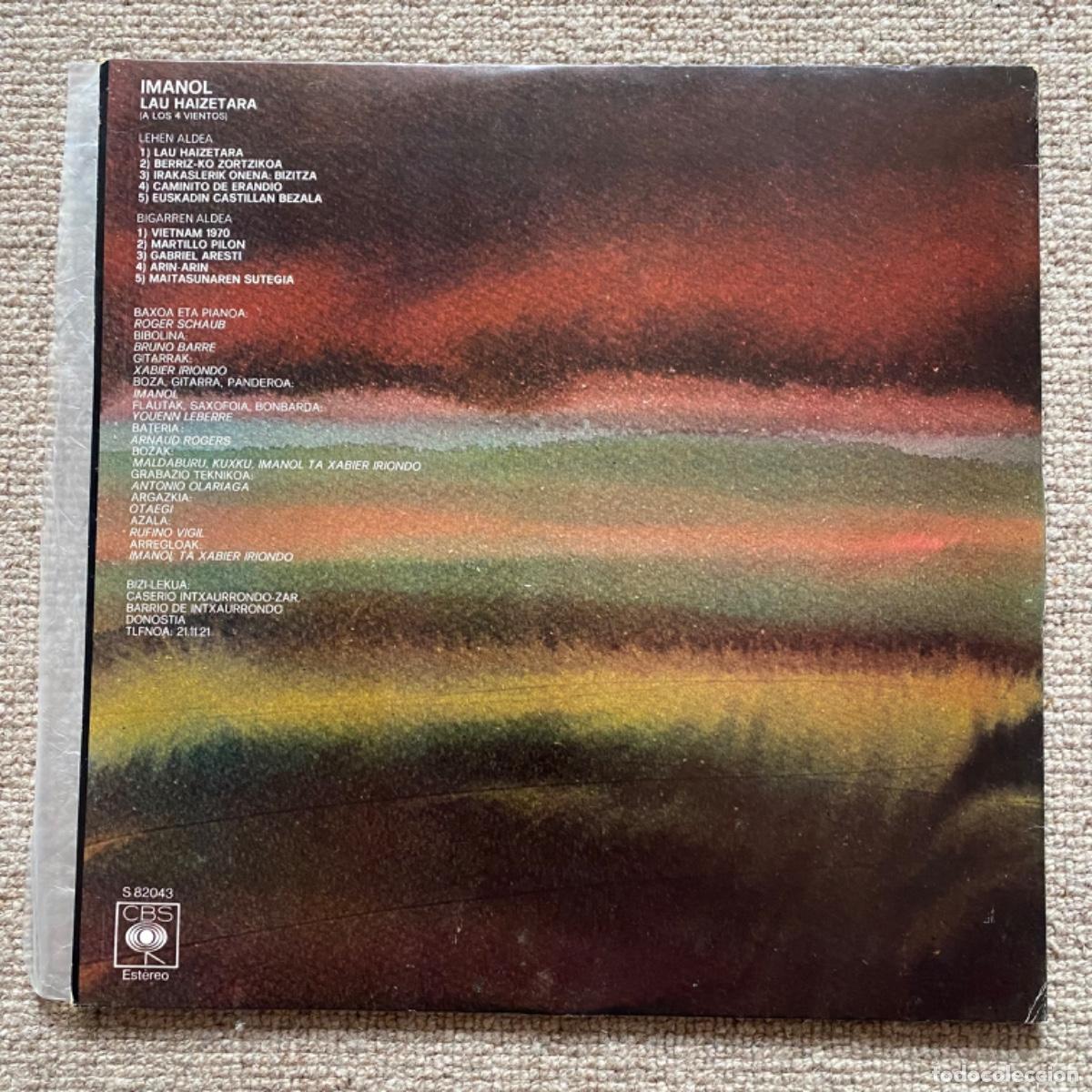 Discos de vinilo: IMANOL LAU HAIZETARA CON GWENDAL - Foto 4