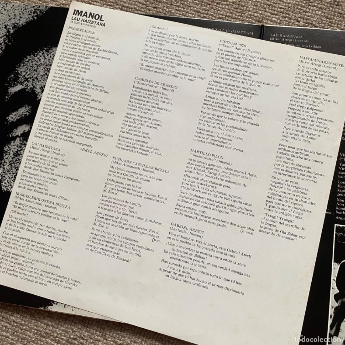 Discos de vinilo: IMANOL LAU HAIZETARA CON GWENDAL - Foto 5