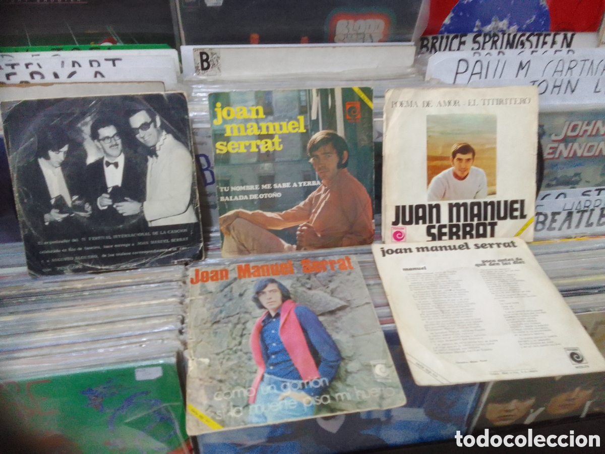 Discos de vinilo: Lote 5 singles serrat - Foto 2