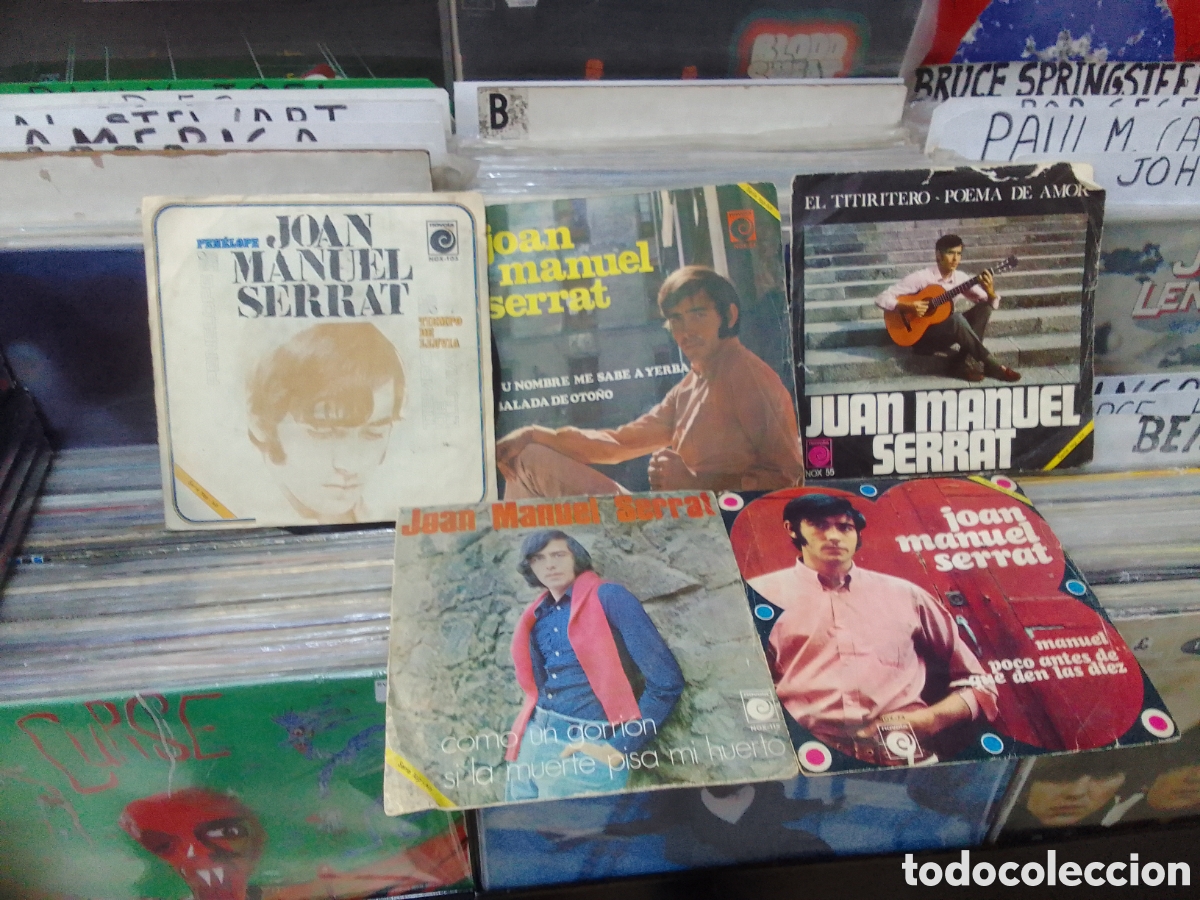 Discos de vinilo: Lote 5 singles serrat - Foto 1