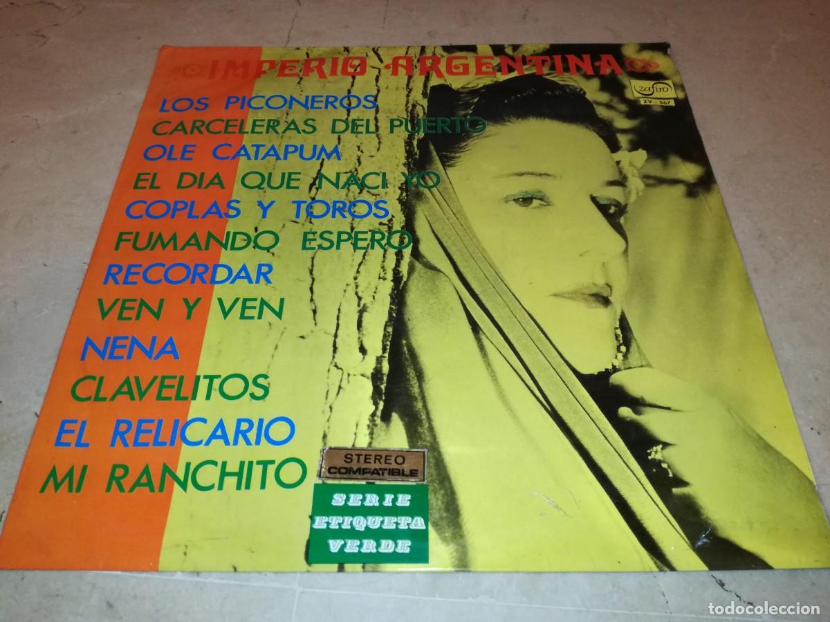 Discos de vinilo: IMPERIO ARGENTINA-ORIGINAL 1970 - Foto 1
