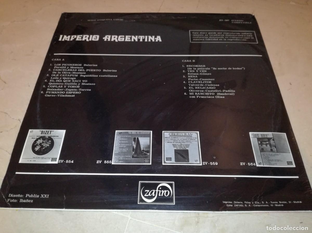 Discos de vinilo: IMPERIO ARGENTINA-ORIGINAL 1970 - Foto 2