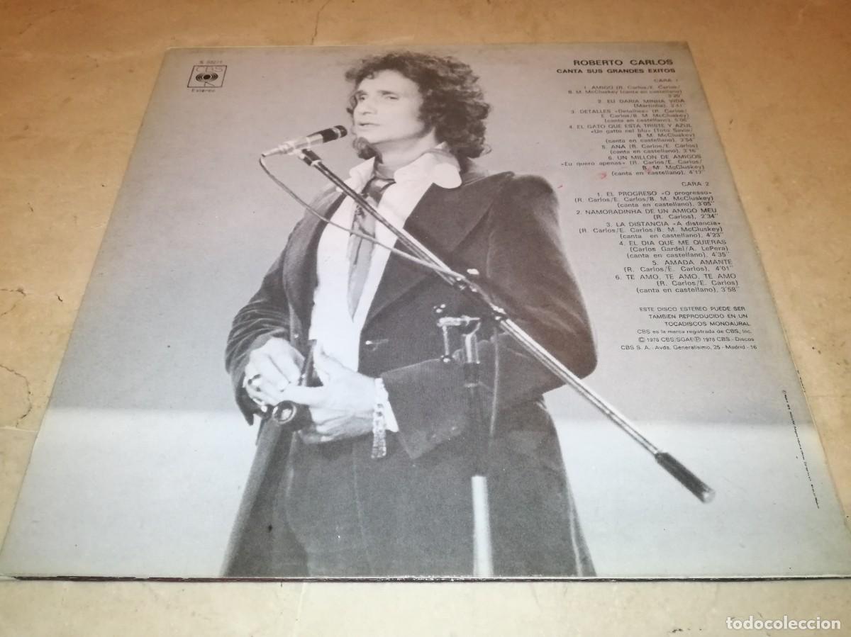 Discos de vinilo: ROBERTO CARLOS CANTA SUS GRANDES EXITOS - Foto 2