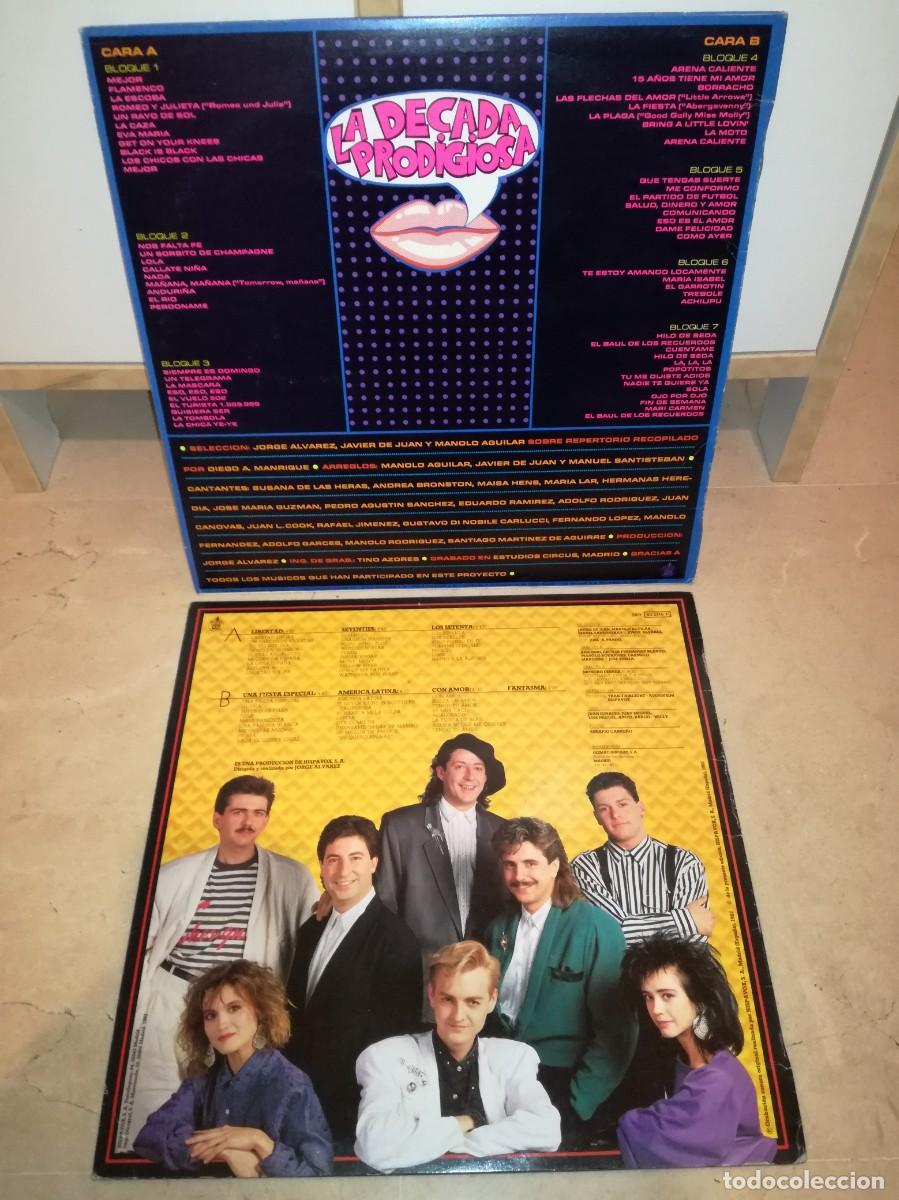 Discos de vinilo: LOTE DE 2 LPs DE LA DECADA PRODIGIOSA - Foto 2