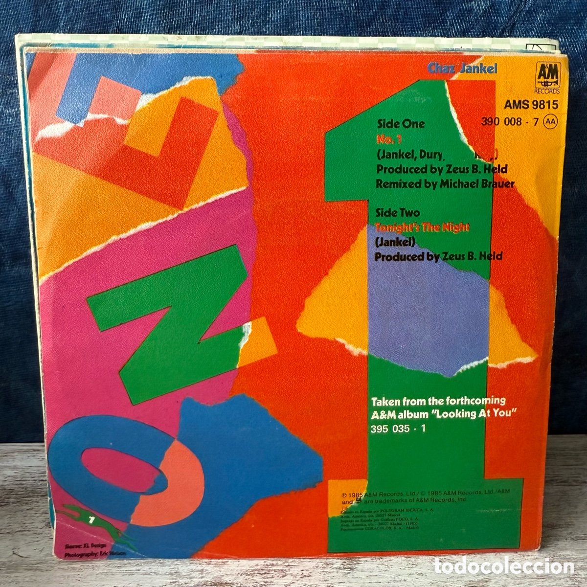 Discos de vinilo: Chas Jankel - No. 1 (7&rdquo;) - Foto 2
