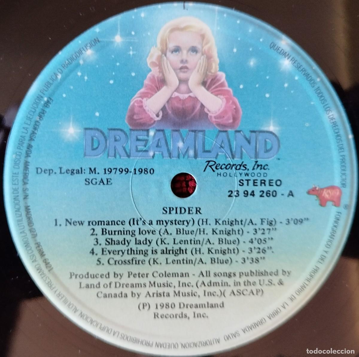 Discos de vinilo: SPIDER ** Spider ** VINILO LP ORIGINAL 1980 - Foto 3