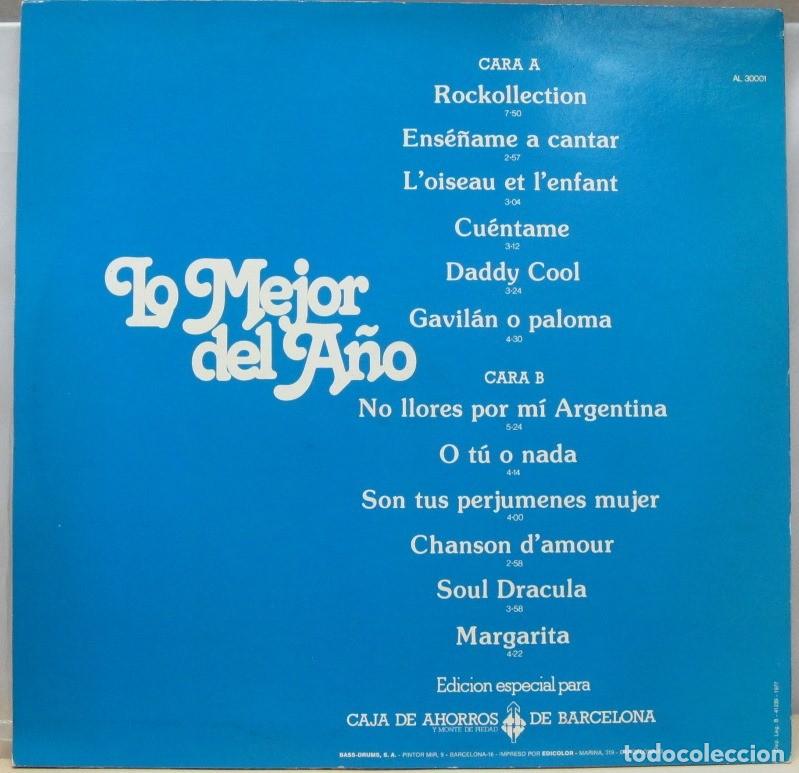 Discos de vinilo: LO MEJOR DEL A&Ntilde;O - VARIOS INTERPRETES - LP - Foto 2