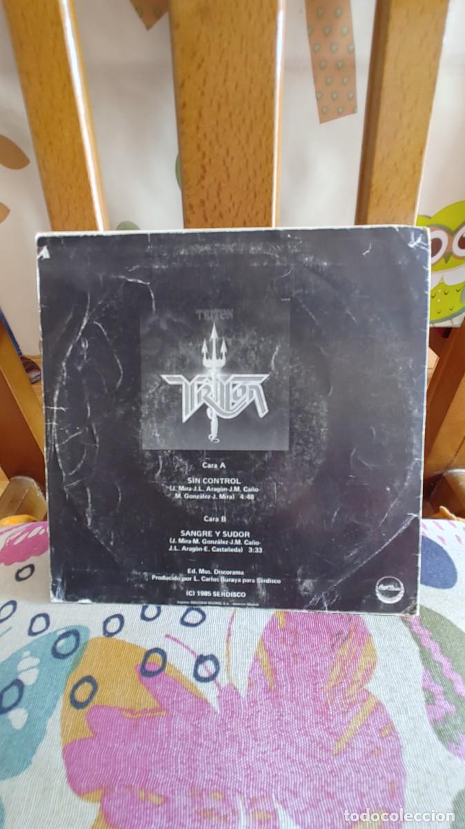 Discos de vinilo: TRITON-SINGLE SIN CONTROL - Foto 2
