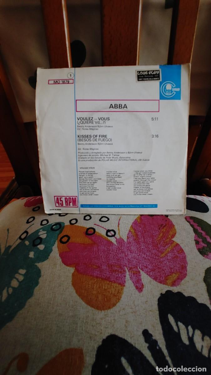 Discos de vinilo: ABBA-SINGLE VOULEZ VOUS - Foto 2