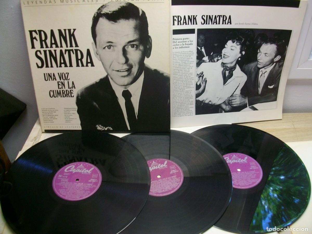 Discos de vinilo: FRANK SINATRA UNA VOZ EN LA CUMBRE BOX 3 LP - Foto 1