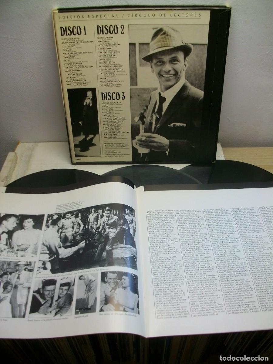 Discos de vinilo: FRANK SINATRA UNA VOZ EN LA CUMBRE BOX 3 LP - Foto 2