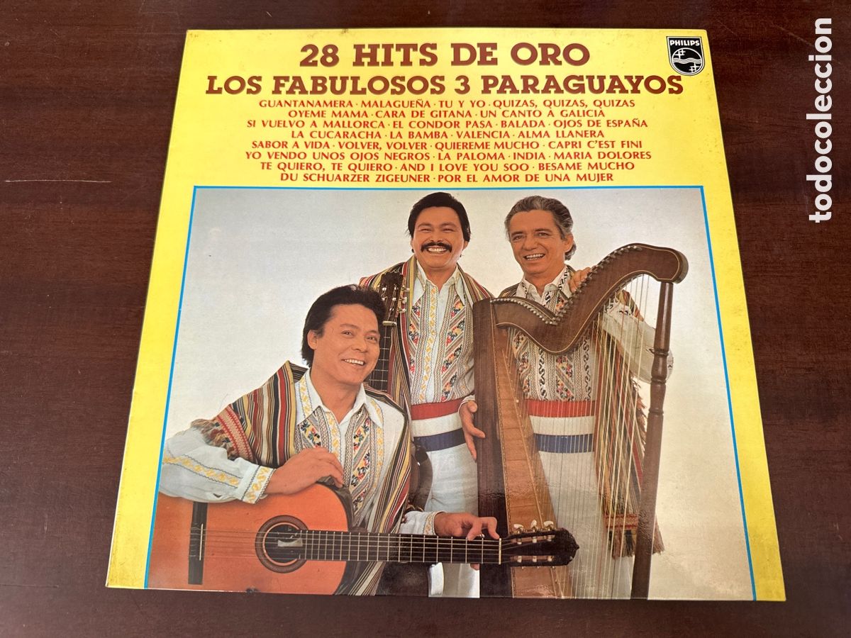 Vinyl-Schallplatten: LOS FABULOSOS 3 PARAGUAYOS HITS ORO /LP PHILIPS