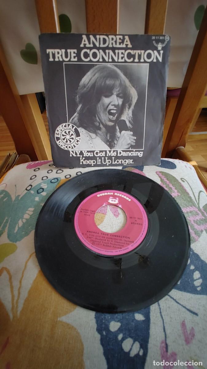 Discos de vinilo: ANDREA TRUE CONNECTION-SINGLE N.Y. YOU GOT ME DANCING - Foto 1