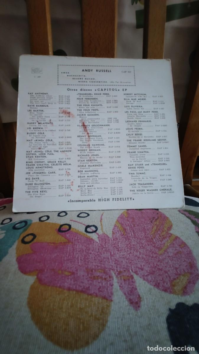 Discos de vinilo: ANDY RUSSELL-EP AMOR +3 - Foto 2