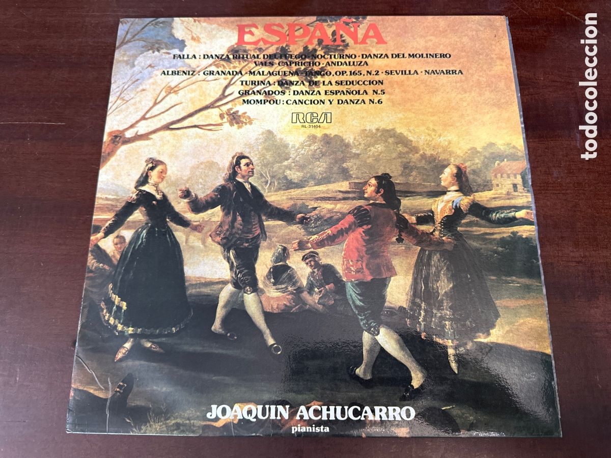 Vinyl records: FALLA, TURINA, ALBENIZ, MOMPOU ETC - ESPA&Ntilde;A - PIANO, JOAQUIN ACHUCARRO - LP RCA 1979