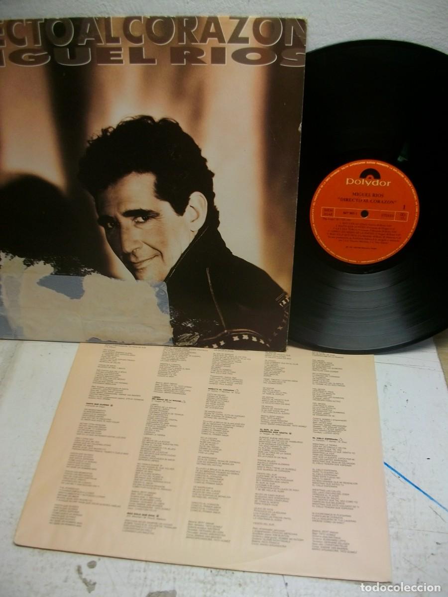 Discos de vinilo: Miguel R&iacute;os &ndash; Directo Al Coraz&oacute;n LP 1991 - Foto 1