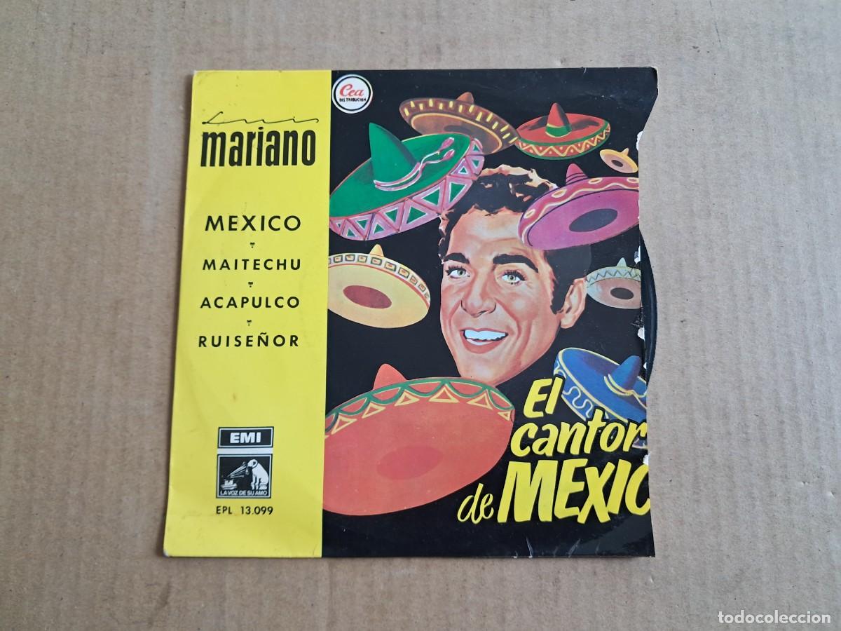 Discos de vinilo: LUIS MARIANO - EL CANTOR DE MEXICO EP 1958 - Foto 1
