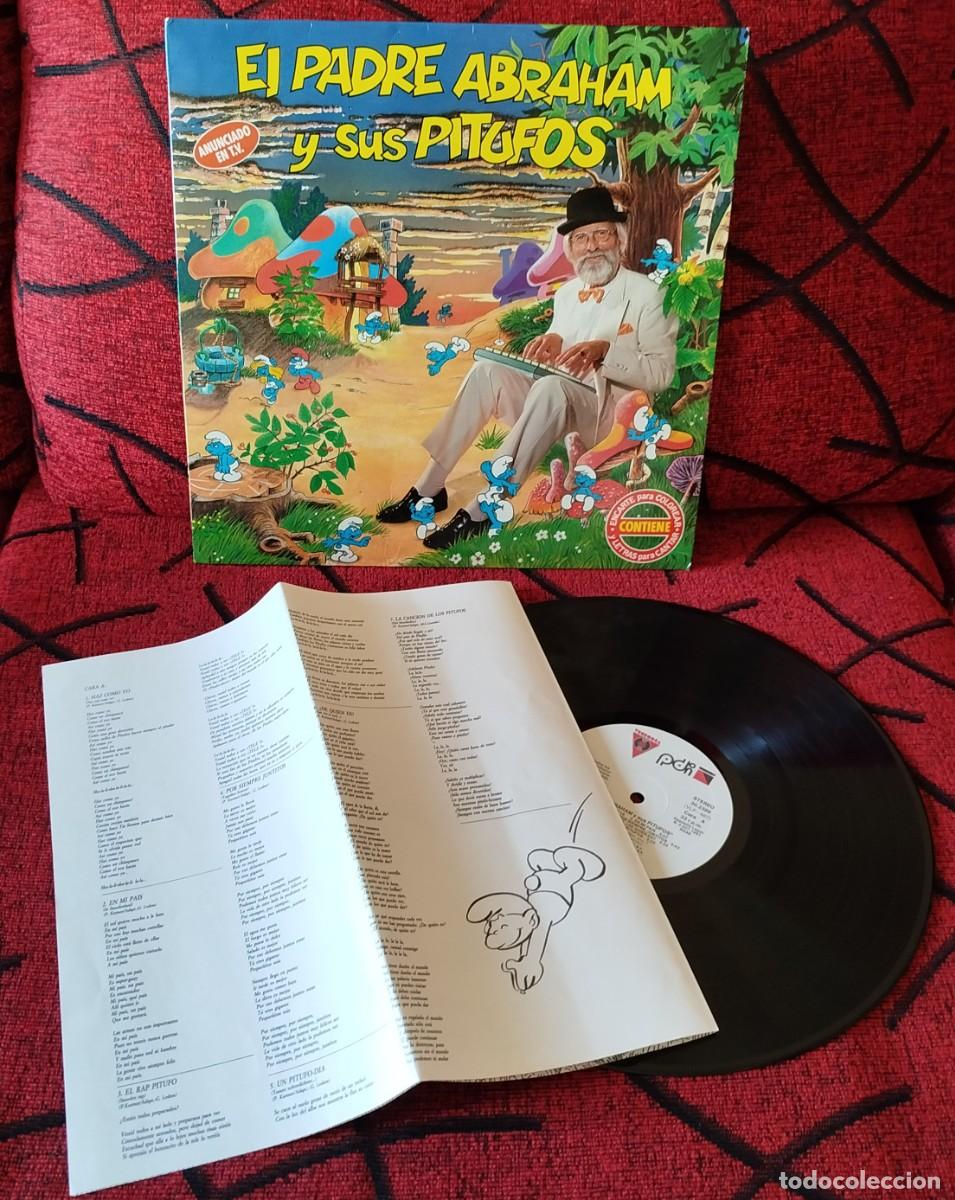 Discos de vinilo: EL PADRE ABRAHAM Y SUS PITUFOS VINILO LP 1991 - Foto 1