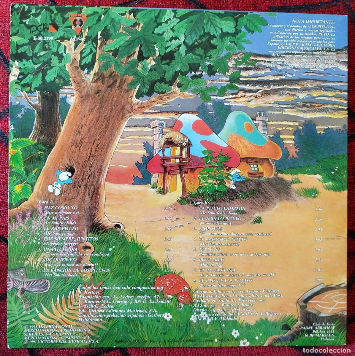 Discos de vinilo: EL PADRE ABRAHAM Y SUS PITUFOS VINILO LP 1991 - Foto 2