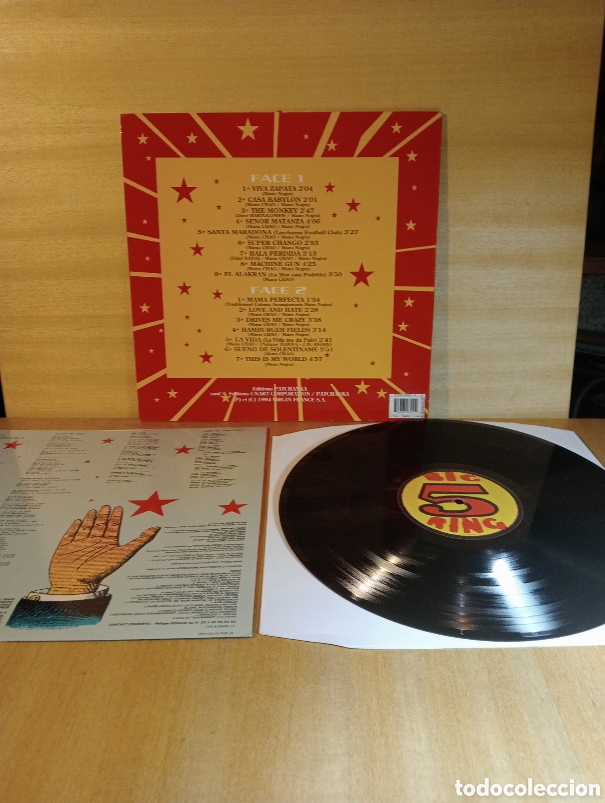Discos de vinilo: Mano Negra. Casa Babylon. - Foto 2