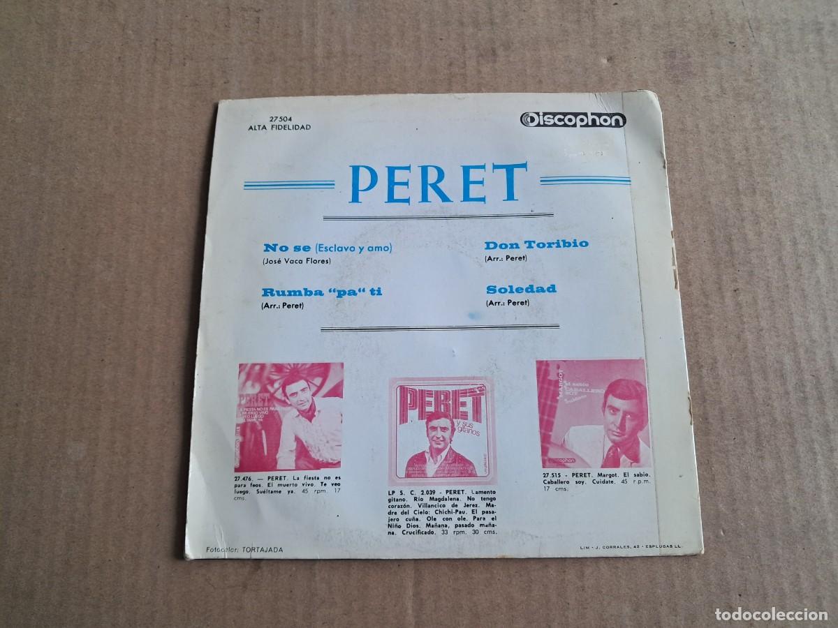 Discos de vinilo: PERET - NO SE EP 4 TEMAS 1966 - Foto 3